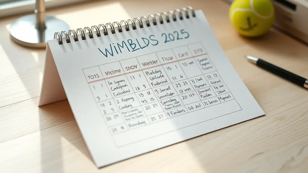 Jadual rasmi untuk Wimbledon 2025 kini telah diumumkan, menampilkan tarikh-tarikh penting serta waktu perlawanan utama.